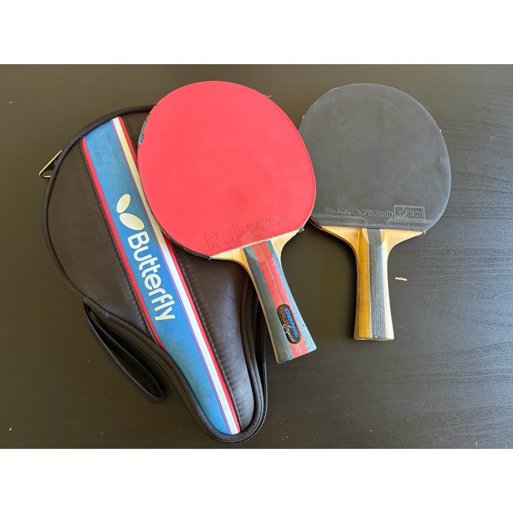 DONIC Baum Balsaspirit Bluefire M2 + Butterfly TBC603 Wakaba Paddle Set w/ Case